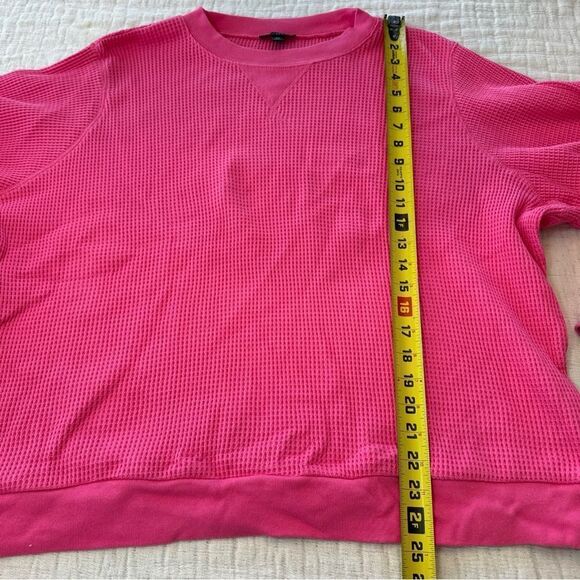 J. Crew Waffle Knit Pullover And Pant SET Pink Women's Size XXL Style #AS037 - Picture 8 of 16